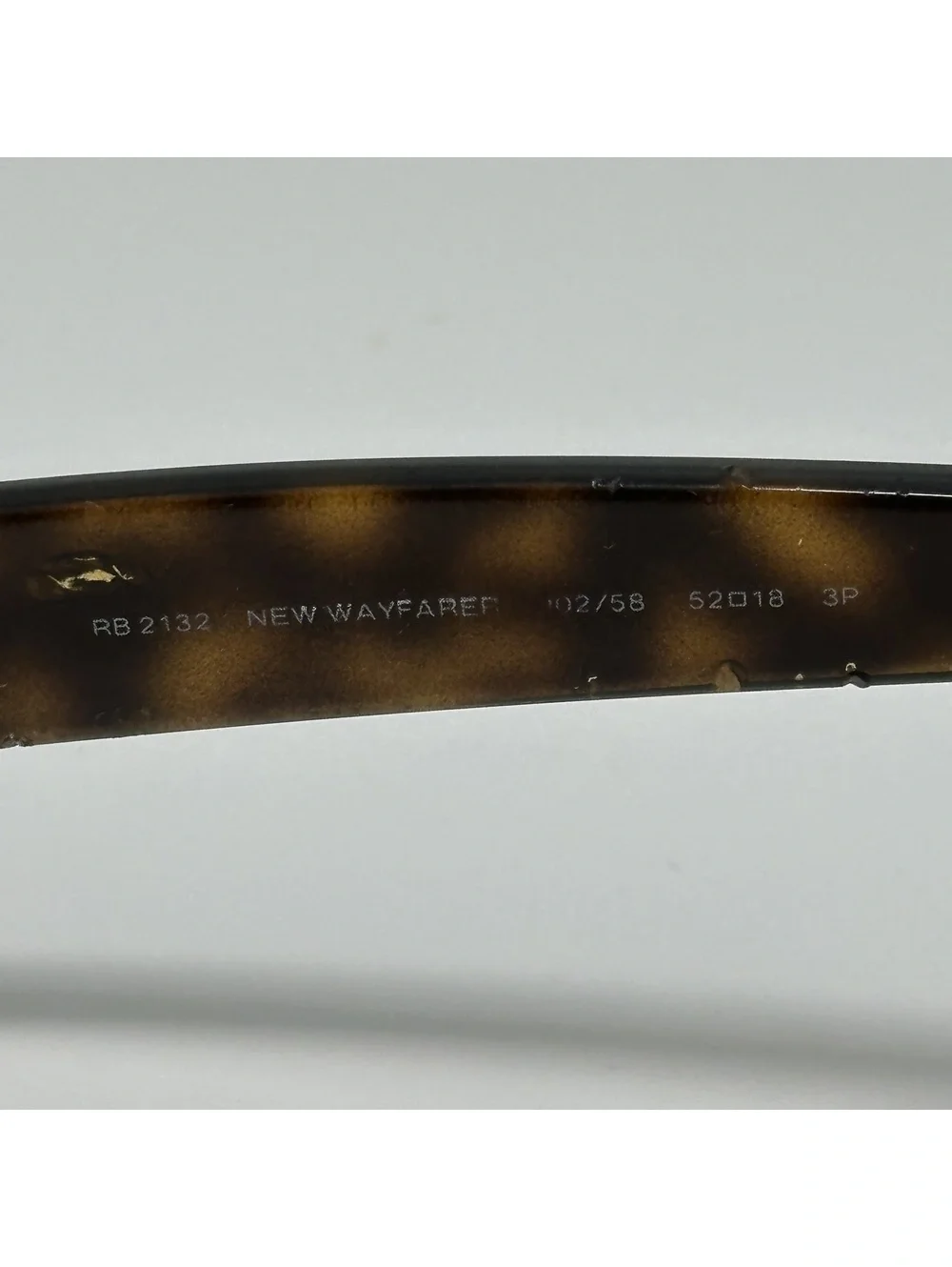 Ray-Ban RB 2132 New Wayfarer Tortoise Polarized Sunglasses with Case
